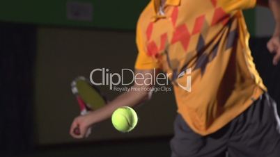 Tennis shots: Forehand (macro)
