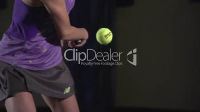 Tennis shots: Backhand (slow motion)
