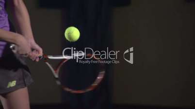 Tennis shots: Backhand (slow motion)