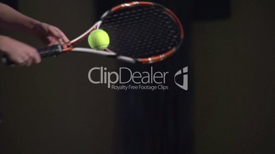 Tennis shots: Slice (slow motion)