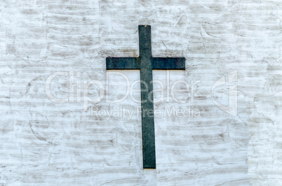 Wand mit Kreuz