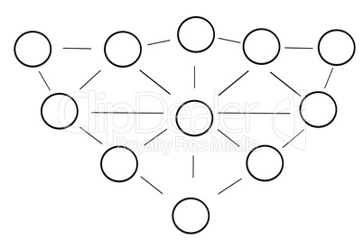 Konzept, Netzwerk, Verbindung
