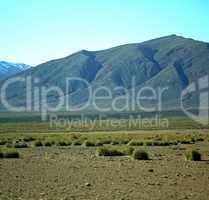valley in   africa morocco the atlas dry mountain ground isolate