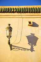 street lamp in morocco africa roof tile  decoration