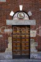 door in the san babila church