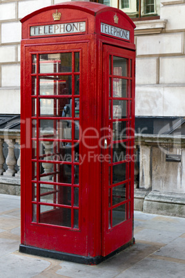 englische Telefonzelle, London