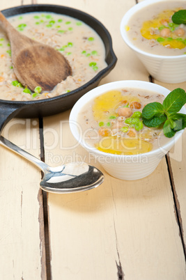 Hearty Middle Eastern Chickpea and Barley Soup