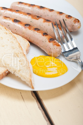 traditional German wurstel sausages