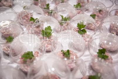 Salat mit Rote Beete auf Buffet