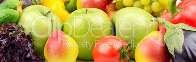 fruits and vegetables background