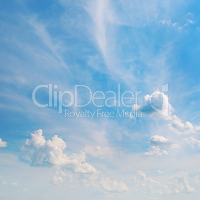 white clouds on a blue sky background