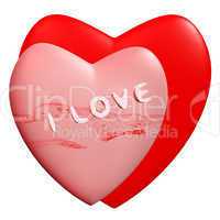 Heart symbolizes love