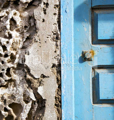 concrete wall  in africa the old wood  facade home and safe padl