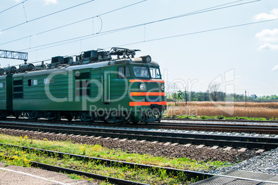 Diesel local train in Russia.