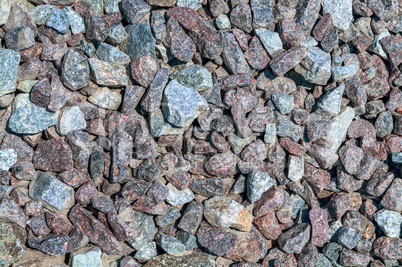 Crushed gravel texture. Material for the construction of roads m