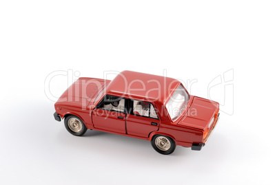 Collection scale model of the red car