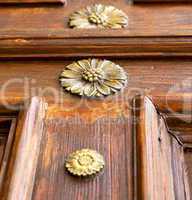 abstract  rusty brass brown knocker gallarate varese