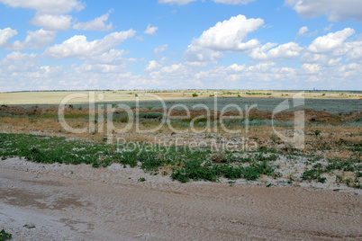 Steppe with hills