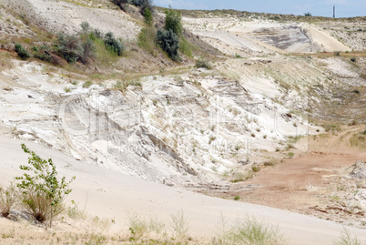 Industrial working out of forming sand