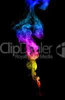 Abstract multicolored smoke