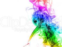 Abstract multicolored smoke