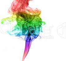 Abstract multicolored smoke