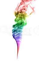 Abstract multicolored smoke