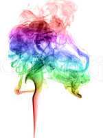 Abstract multicolored smoke