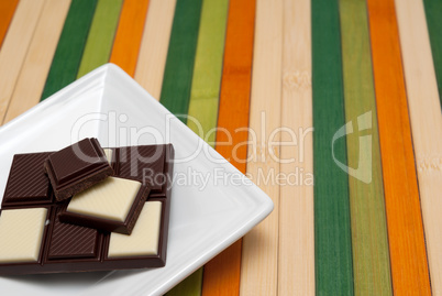 Food collection - Black and white chocolate