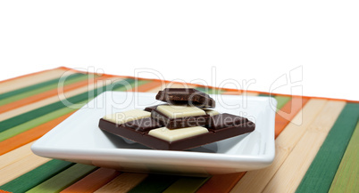 Food collection - Black and white chocolate