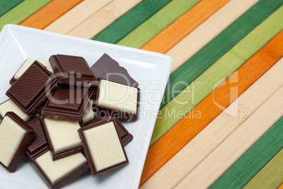 Food collection - Black and white chocolate