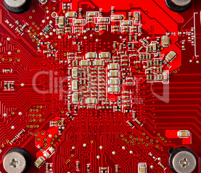 Electronic collection - Electronic components on the PCB