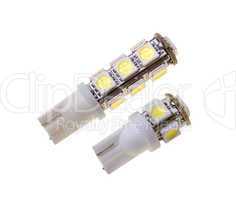 Two lamp for auto with 5 and 13 SMD LEDs