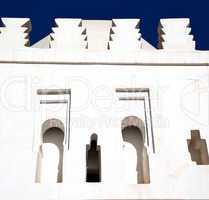 mosque muslim the history  symbol  in morocco  africa  minaret