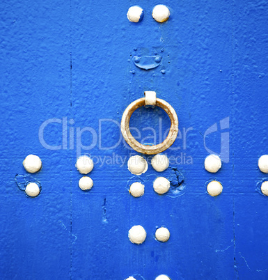 blue  in texture wall and  morocco africa abstract