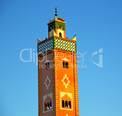 muslim   in   mosque  the history  symbol morocco  africa  mina
