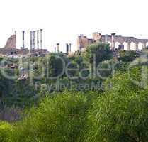 volubilis in morocco africa the old roman deteriorated monument