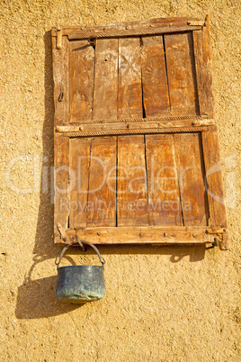 window in morocco africa   old construction   brick historical