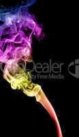 Abstract multicolored smoke