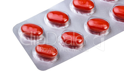 Medicine pills packed in blisters