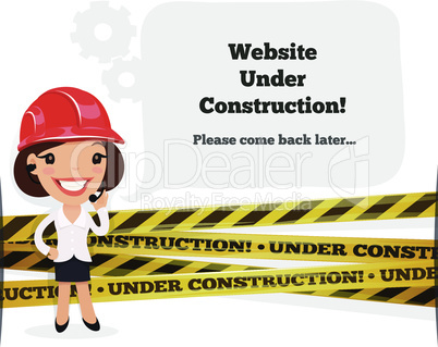 Website Under Construction Message