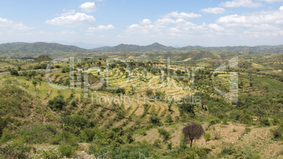 Terrassenfelder der Konso, Äthiopien, Afrika