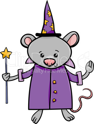 wizard mouse cartoon illustration