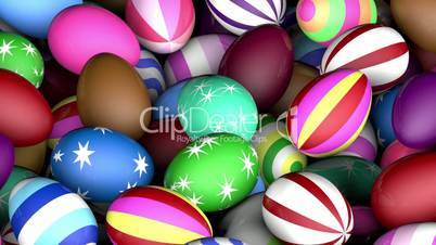 Colorful easter eggs festive background