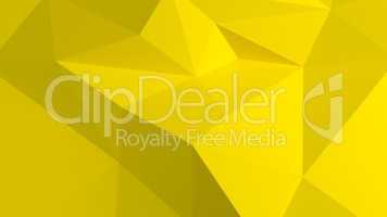 3d background with polygonal pattern. Yellow color.