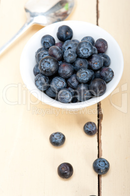 fresh blueberry bowl