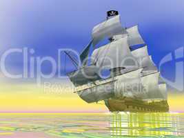 Pirate Ship - 3D render