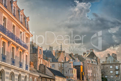 Medieval architecture of Saint Malo - France