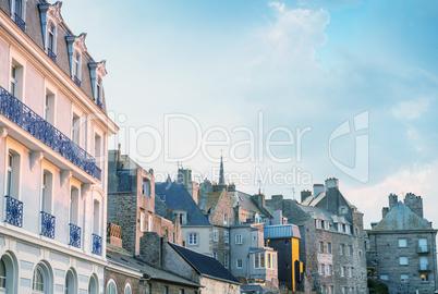 Medieval architecture of Saint Malo - France