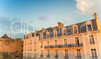 Medieval architecture of Saint Malo - France